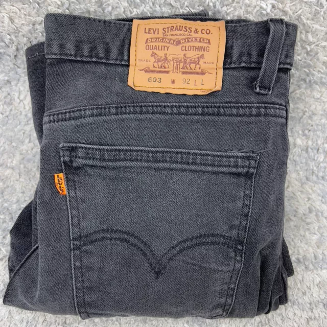 Vintage 90s Levis orange tab 603  W34 L32 denim jeans made in Australia med wash