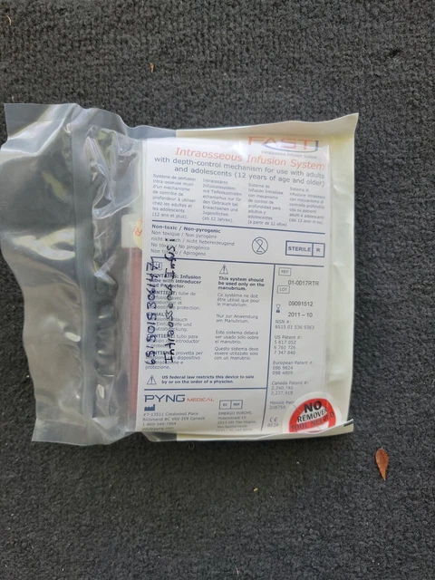 NEW OLD STOCK USGI Fast (I/O) Intraosseous Infusion System, Trauma ...