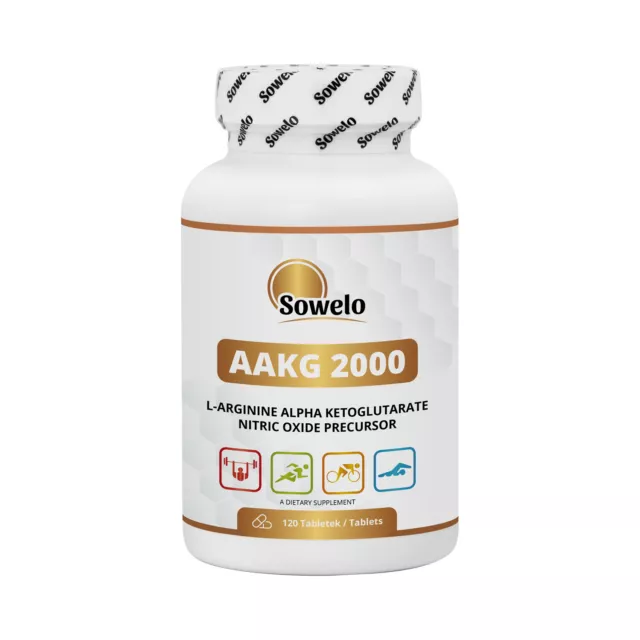 SOWELO AAKG 1000mg TABS L-ARGININE GREAT MUSCLE PUMP IMPROVES SEXUAL PERFORMANCE