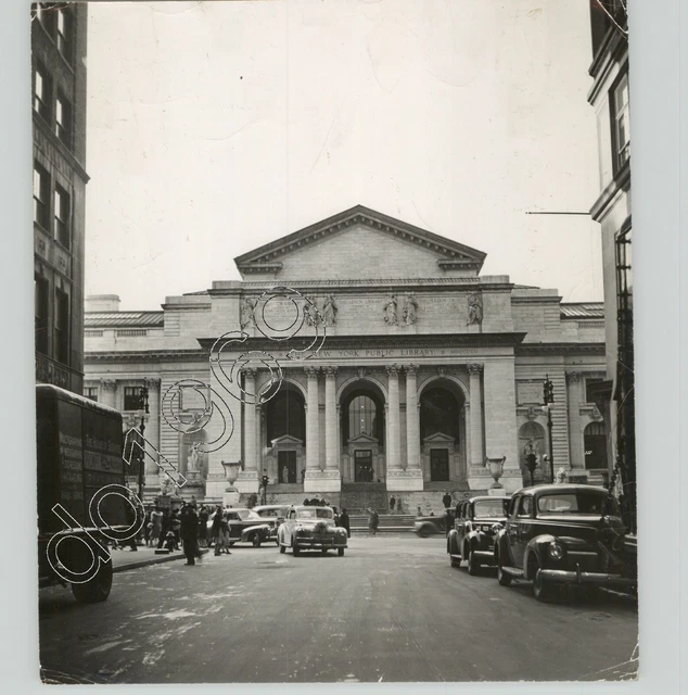 NEW YORK PUBLIC LIBRARY New York City 1950s Vtg Press Photo PIX Ernest ...