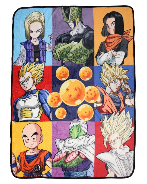 DRAGON BALL Z Goku Vegeta Cell Trunks Kremlin Plush Fleece Soft Throw