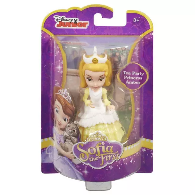 Disney Junior Sofia the First Tea Party Princess Amber 3"-inch / 8 cm Doll