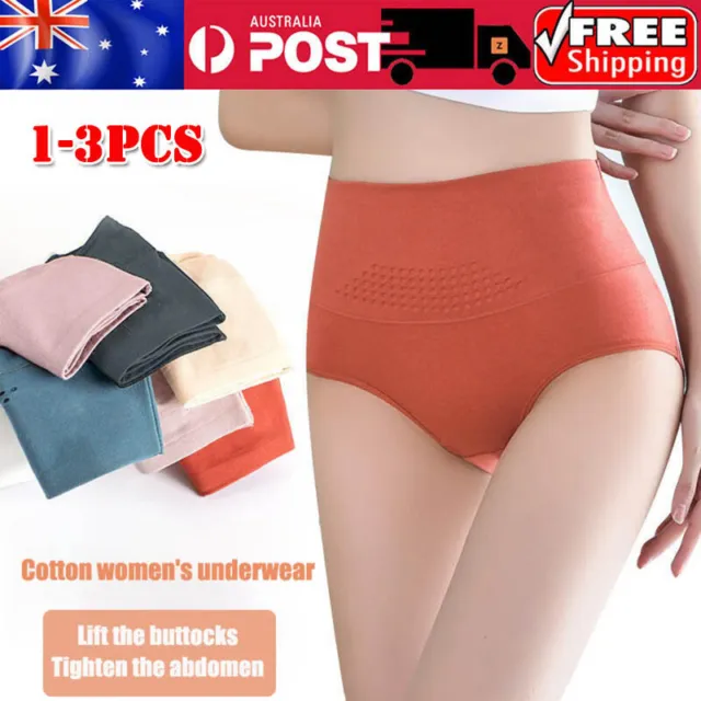 3pcs Women's Cotton Leak Protection Briefs - Incontinence And Rule Panties