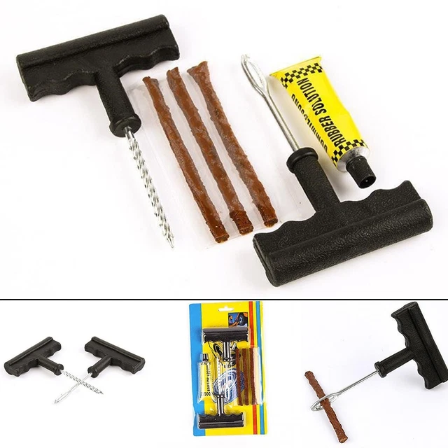 Kit di riparazione pneumatici per biciclette durevoli con strisce di gomma vulca