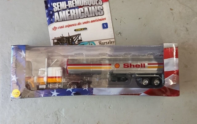 SEMI REMORQUE AMÉRICAIN PETERBILT 359 citerne SHELL année 1970 1/43 Neuf Boite EUR 19,50 - FR