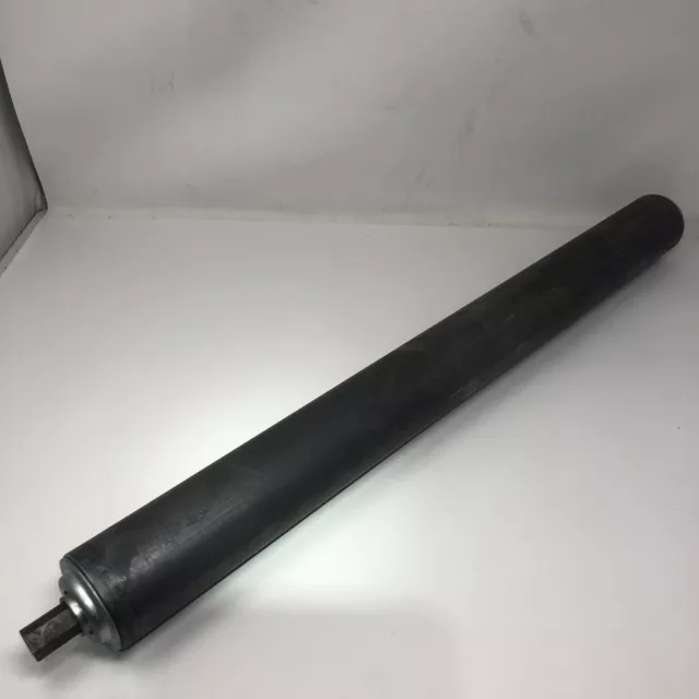 New Frantz Mfg Conveyor Roller 2.5"OD 26" Wide 29" Tip-to-Tip Steel Hex Shaft