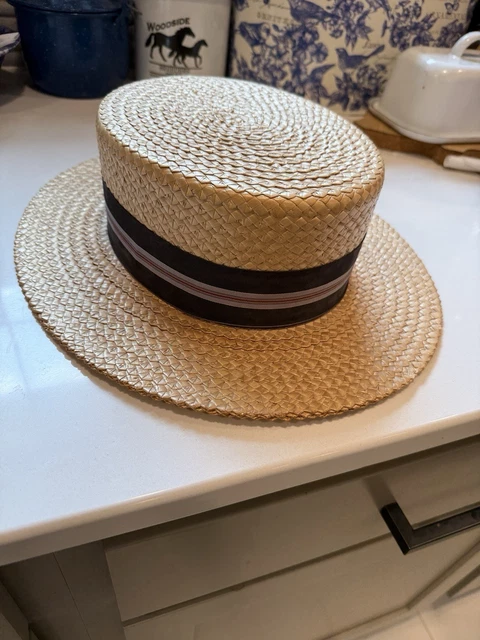 Tour ベージュアンティークカンカン帽 Tour ベージュアンティークカンカン帽 - メルカリ
