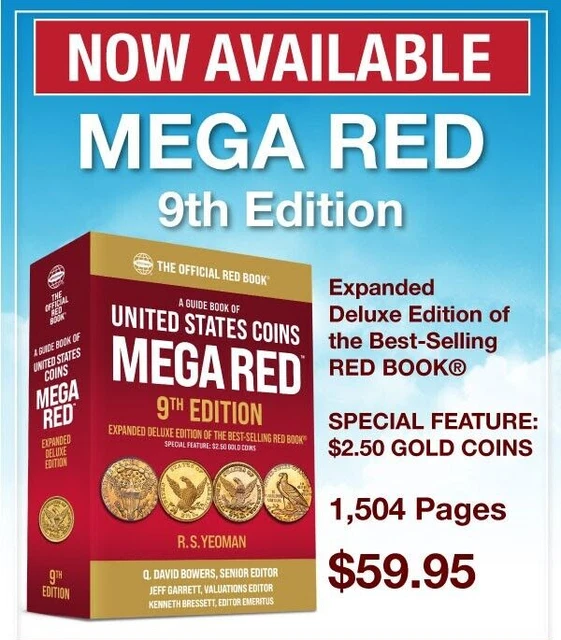***AVAILABLE*** 2024 OFFICIAL Red Book Of United States Coins MegaRed Edition 59.95 PicClick
