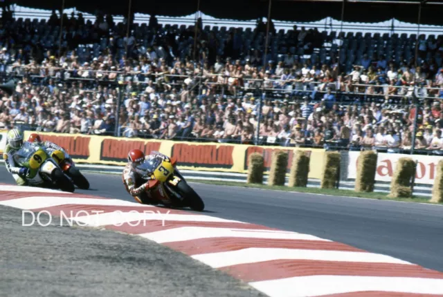 Randy Mamola Kork Balington Kenny Roberts Yamaha 1981 British Moto Gp 35MM Slide