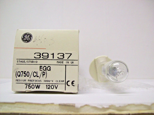 EGG Projector Projection Bulb Lamp 750W 120V GE Brand *AVG. 2,000-HOUR LAMP*