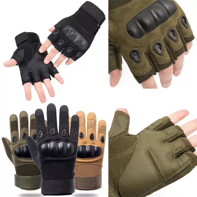 Tactical Army Military Gloves Combat Airsoft Hard Knuckle Full Finger Gloves