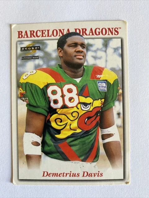 1996 Score WLAF Demetrius Davis #11