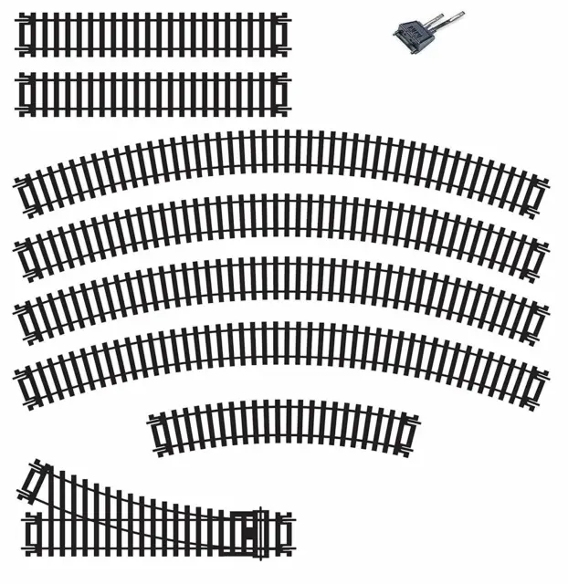 Genuine Hornby Trakmat OO Model Train Track Extension Rails Curved Rail Splitter 3