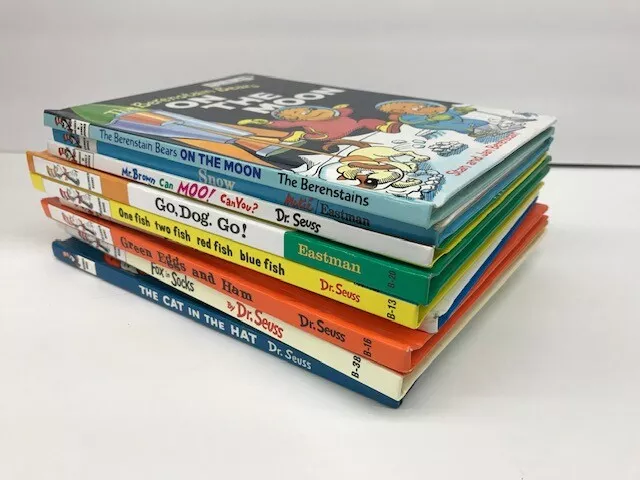 10 Dr Seuss book lot of Hardcover Books collection kids New and Vintage - GOOD 2