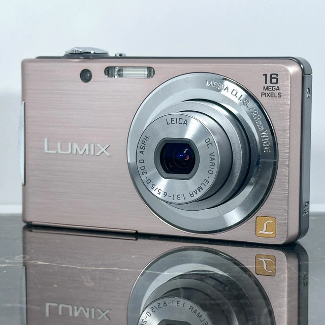 PANASONIC LUMIX DMC-FH5 Gold Compact Camera Used Good
