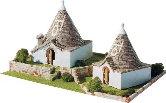 Aedes Ars ADS1257 TRULLI PUGLIESI DI ALBEROBELLO PCS 2800 KIT 1:80 Modellino