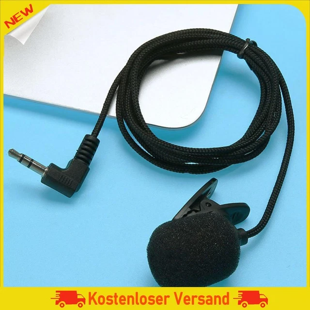 Wired Clip-on Lapel Mic Hands-free Single Direction for Audio Video Recording