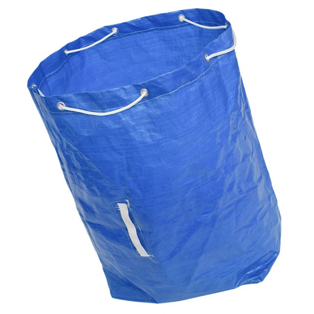 1pc Garden Sweeper Müllsack Lawn Fallen Leaves Bag Tragbarer Müllsack (Blau)