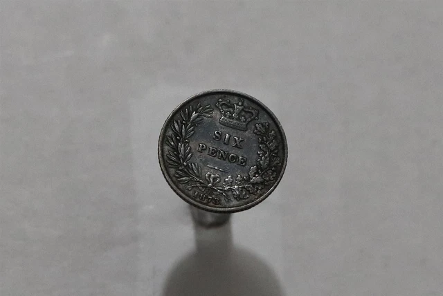 🧭 🇬🇧 Uk Gb 6 Pence 1873 Die Nr.50 Bull 3228 Die 3A Victoria B59 #9733