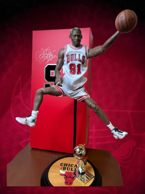Dennis Rodman 1/6 Scale Action Figure NBA Chicago Bulls Full Set (Non-Enterbay)