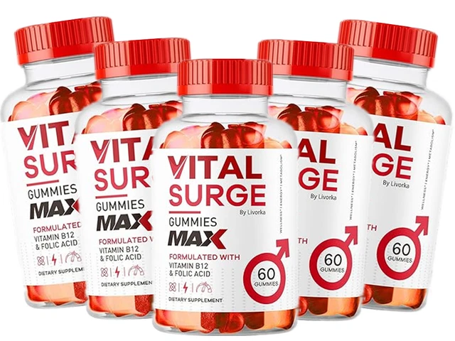 Test Cocaina Integratore Maschile Vital Surge - Gommose Per Energia E Prestazioni, 60 Pezzi, Ingredienti Naturali Max Gummies - Foto 6