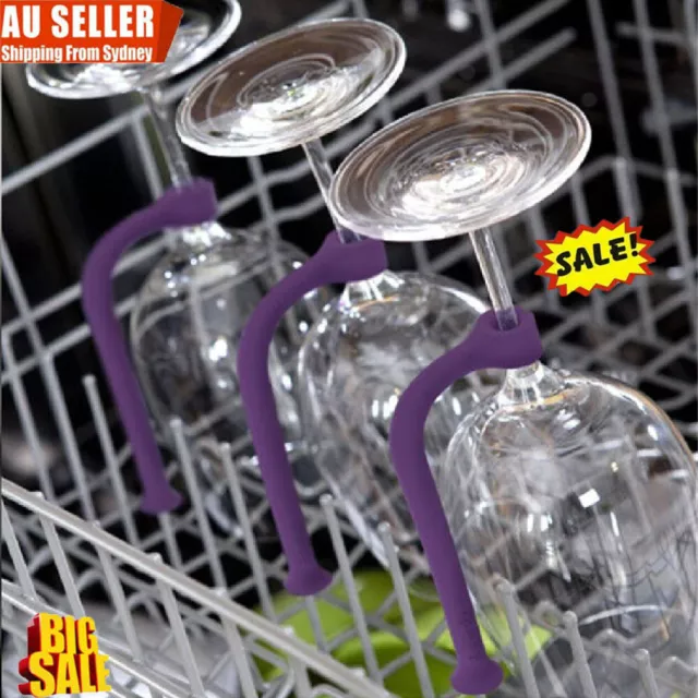 Stemware saver flexible dishwasher of 4 for Wine Glasses Glassware washing VP