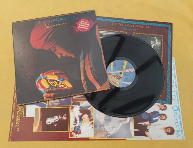 Elo ' Discovery ' Superb Stickered Sleeved Uk Orig Lp With Inner & Poster