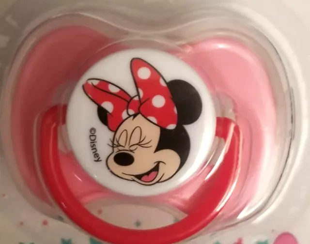 Disney Baby Light Pink MINNIE MOUSE Pacifier Binky with cover included - NEW!!