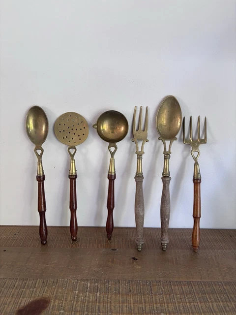 Lot D’ustensiles De Cuisine Anciens – En Cuivre, Fabriqué Après 1950 – Occasion