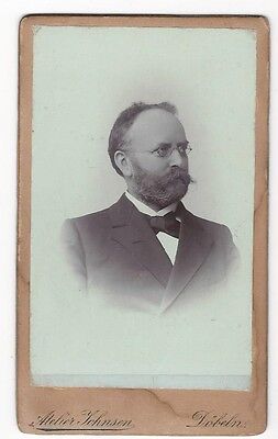 UM Photo CDV Lichtenfels Ch. M.Bauer Um 1900 Portrait Homme Grasreiner 