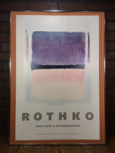 AUTH MARK ROTHKO 1978-79 A Retrospective Guggenheim Museum Abstract Art ...