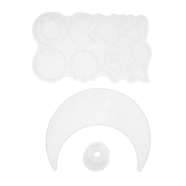 1 Set Silikon Form Silikon Epoxy Formen Sterne Mond Harz Form 6