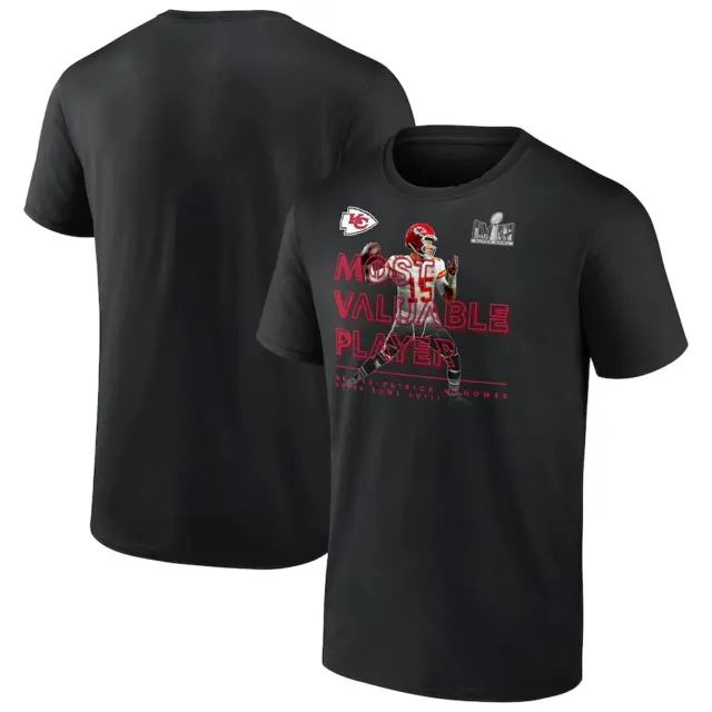 PATRICK MAHOMES KANSAS City Chiefs Super Bowl LVIII MVP T-Shirt - Black ...