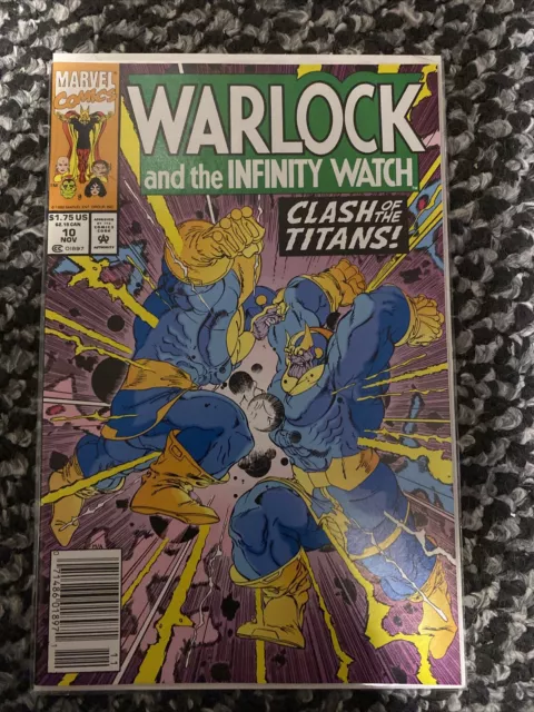 Warlock and the Infinity Watch #10 VF/NM Thanos Galactus key 1992 Marvel