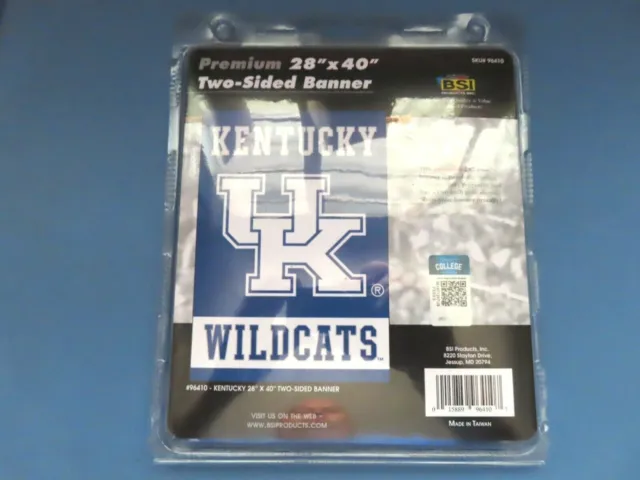 Kentucky Wildcats 28" x 40" 2 sided Banner  Kentucky Wildcats   NEW
