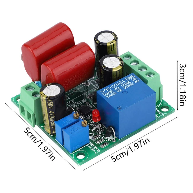DELAY ON OFF Cycle Time Relay Timer Switch Module 1-20S Adjustable ...