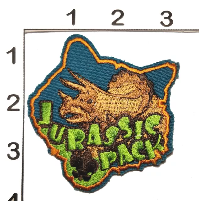 Boy Scouts of America BSA Cub Wolf Jurassic Pack Triceratops Embroidered Patch