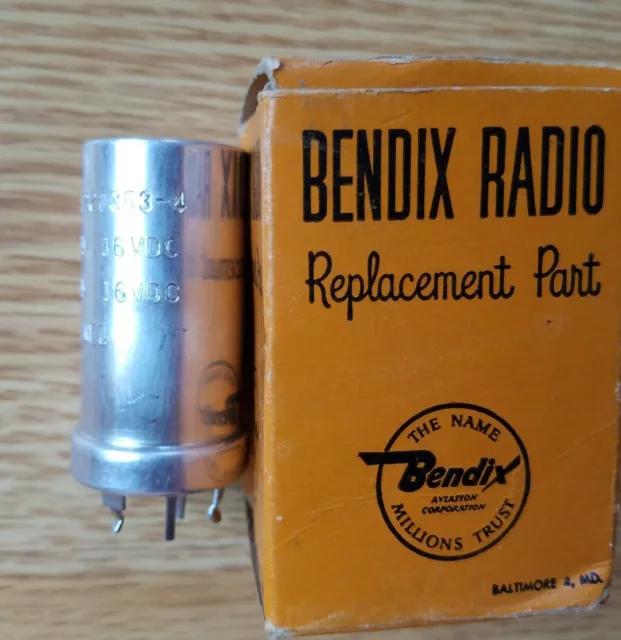 NOS BENDIX Radio Replacement Part CAPACITOR - ELECTROLYTIC CAN L220353-4 NOS BENDIX Radio Replacement Part CAPACITOR - ELECTROLYTIC CAN L220353-4