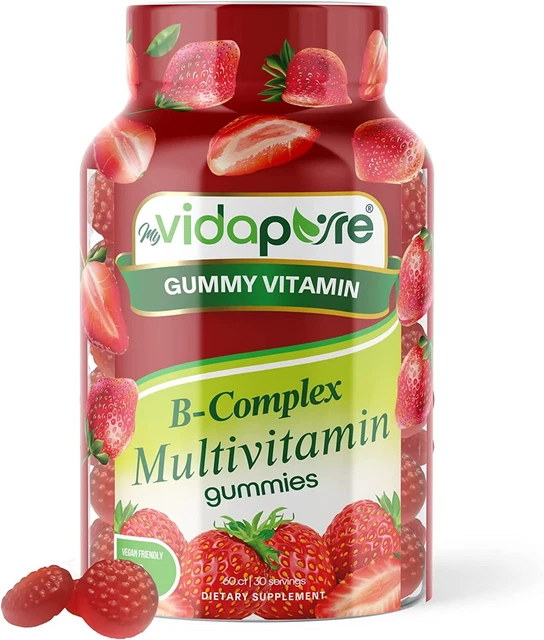 VITAMIN B COMPLEX Gummies Energy Mood Support Stress Relief Metabolism