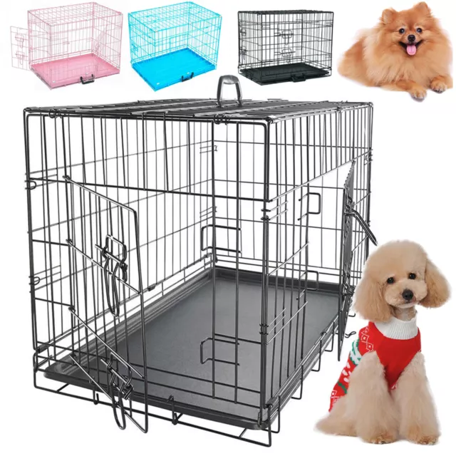 Dog Cage Puppy Crates Small Medium Large Extra Large Pet Carrier Training Cages