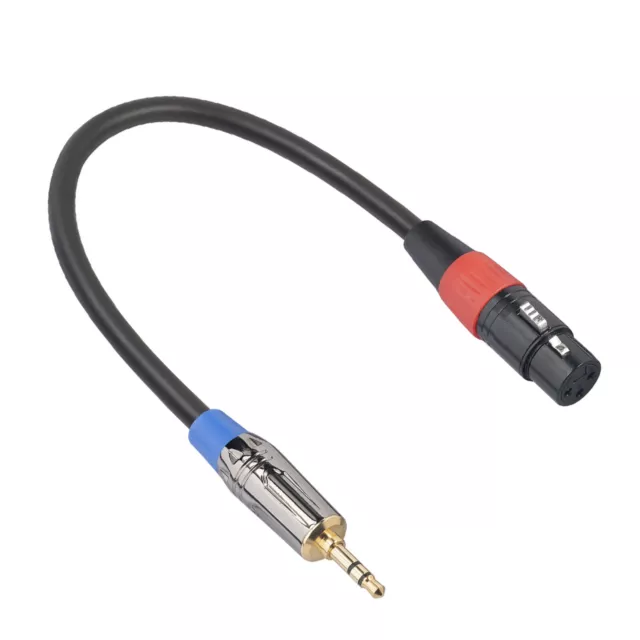 30cm/1ft  3.5mm TRS Male to XLR Female Shielded Microphone Mic Audio Cable
