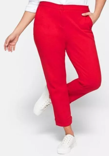 Sheego Damen Sweathose in rot - ehm. 69,99€