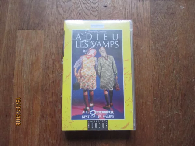 Cassette Video Vhs Humour Les Vamps Adieu  Neuf Sous Film