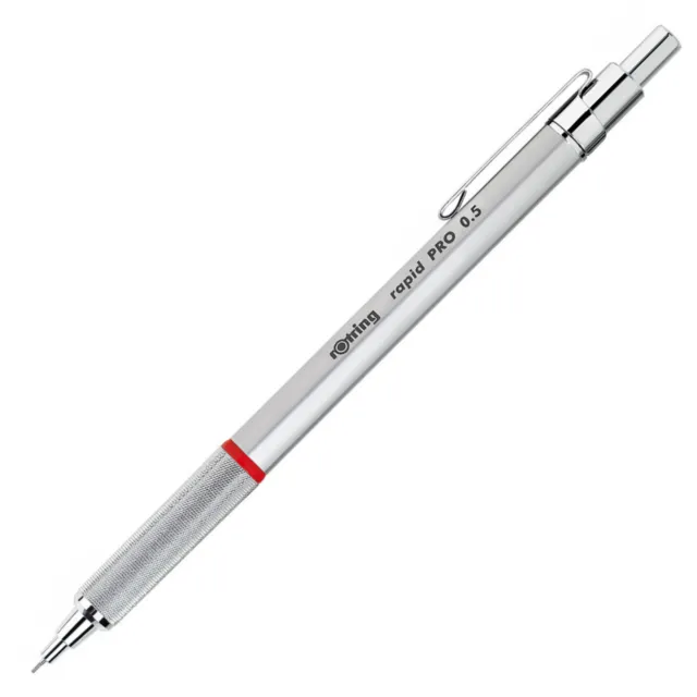 ROTRING Rapid Pro Mechanical Pencil - Silver Chrome - 0.50mm - NEW