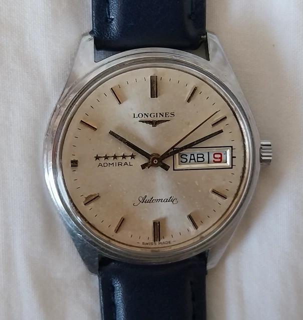 LONGINES ADMIRAL AUTOMATIC Stars Stainless Steel Vintage 70s Cal