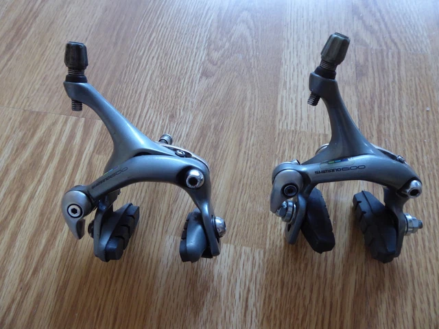Étriers De Frein Shimano 600 Tri Colore BR-6400 - Tirage Latéral - VTT/VTC Japon (1988, 49-39mm) - Occasion