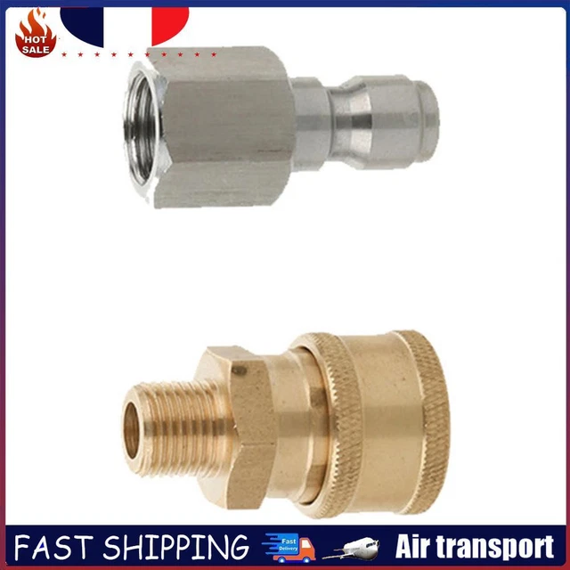 5 Pièces Nettoyeur Haute Pression Connecteur Rapide 1-4 & À Pistolet Baguette Lance Baïonnette