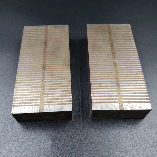 Pair of Magnetic Chuck Parallels Machinist Tools Transfer Blocks Peter y Vintage