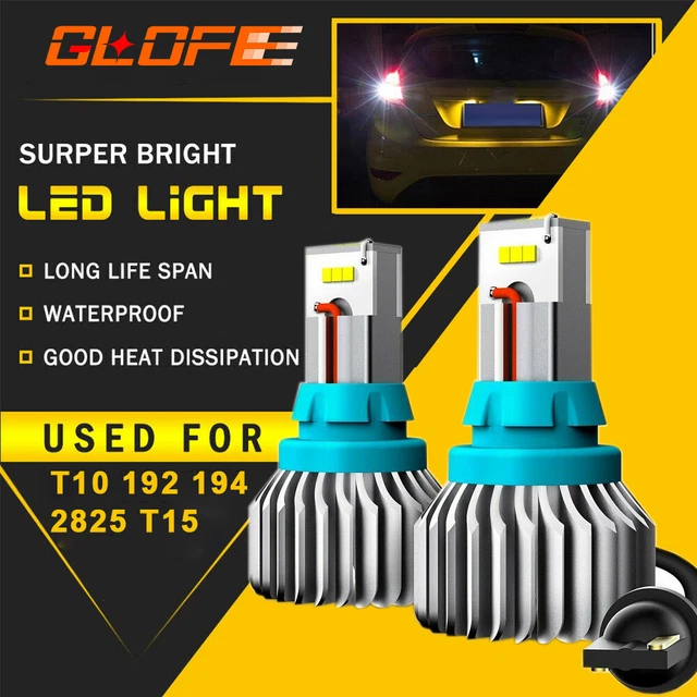 921 SUPER BRIGHT T15 W16W 4000LM Backup Reverse Light Bulb White LED ...
