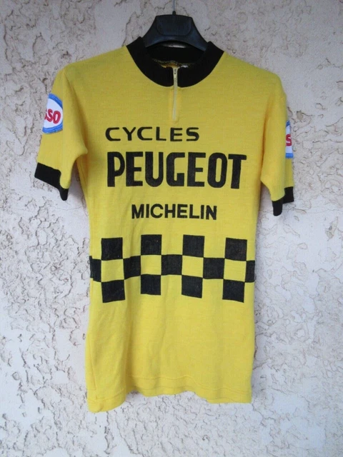 Maillot cycliste vintage - Team Peugeot - Esso - Michelin(Frankrijk) vanaf 01-09